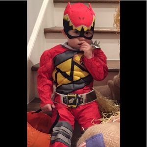 Toddler 2T red power ranger costume